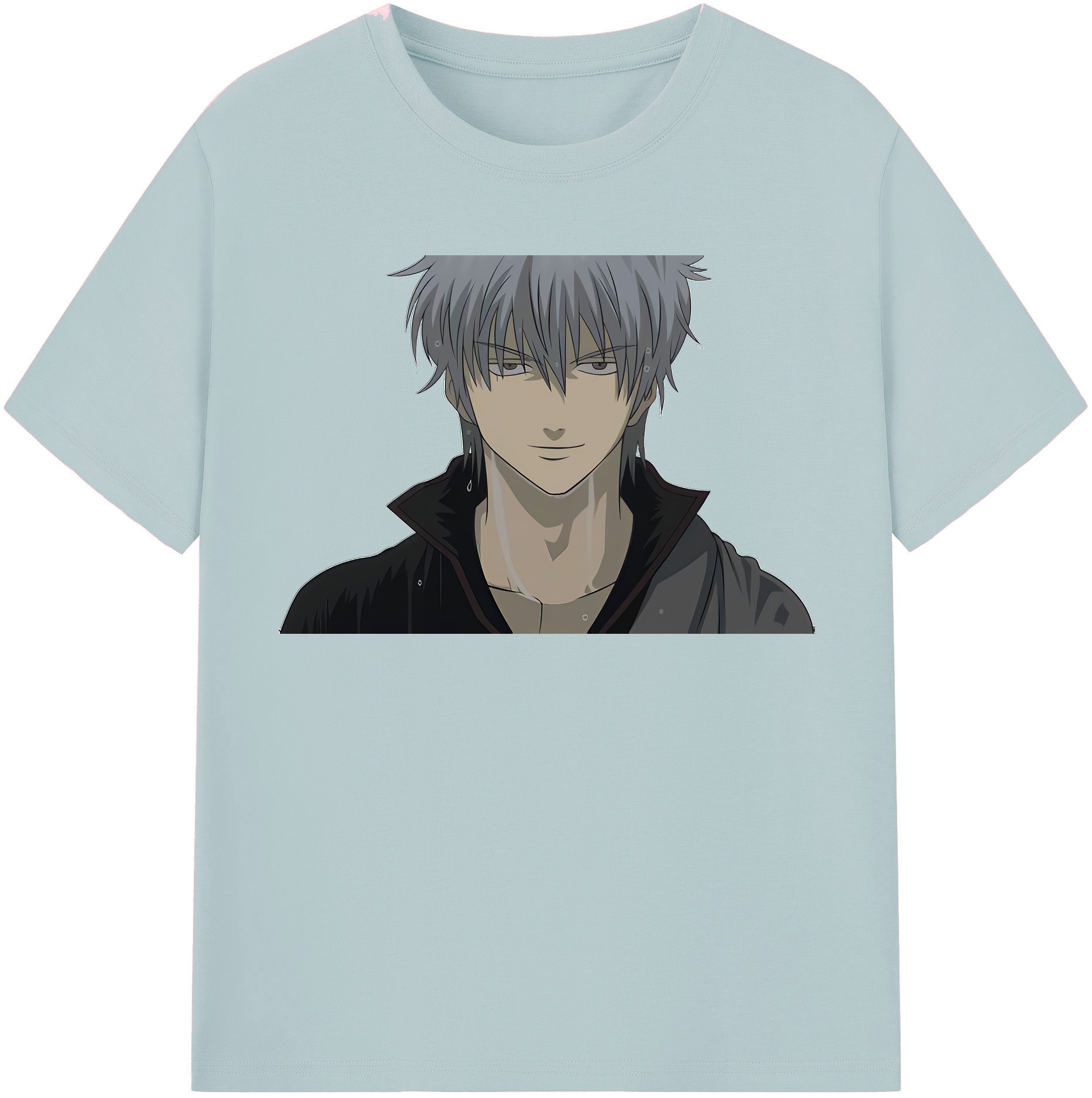 （画像用） ぎんたま 坂田銀時（さかたぎんとき） 神楽 志村新八（しむら しんぱち） GINTAMA Sakata Gintoki Kagura Shimura Shinpachi 綿100％半袖Tシャツ（フロントプリント）